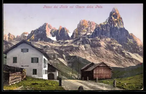 AK Passo del Rolle, Panorama col Cimon della Pala