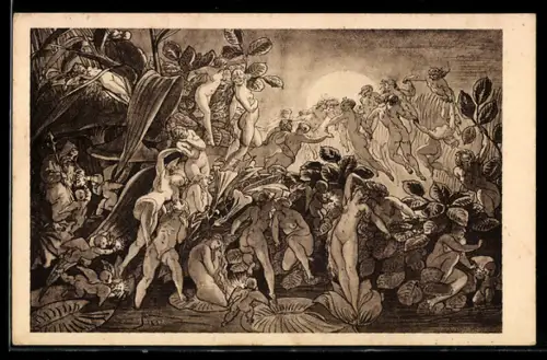 Künstler-AK sign. Josef Manes: Elfenreigen