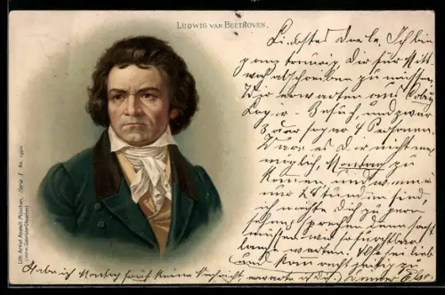 Lithographie Ludwig van Beethoven
