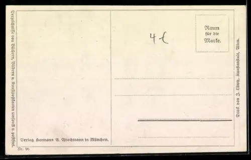 AK Beethoven an einem Notenblatt