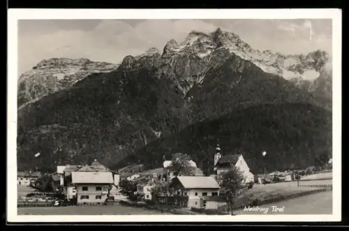 AK Waidring, Ortsansicht mit Bergen