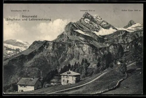 AK Braunwald, Schulhaus und Lehrerwohnung