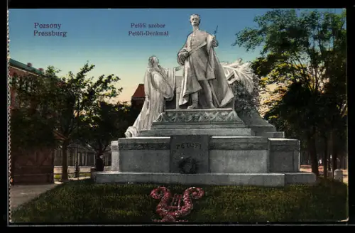 AK Pressburg, Am Petöfi-Denkmal
