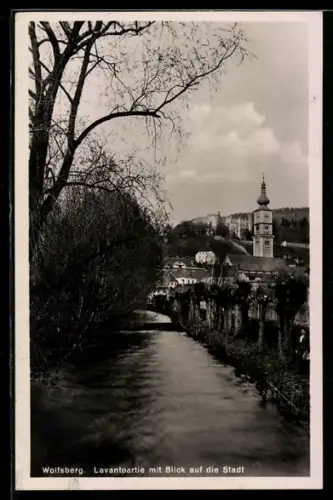 AK Wolfsberg, Lavantpartie mit Blick auf die Stadt