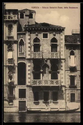AK Venezia, Palazzo Contarini Pasan detto Desdemona, Gondel