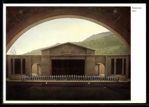 AK Oberammergau, Passionsspiele 1930, Passionschor