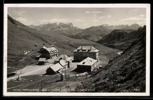 AK Passo Pordoi, Panorama verso le Tofane e Col di Lana
