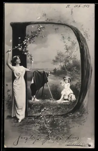 AK Buchstabe D, Fotograf, Montage