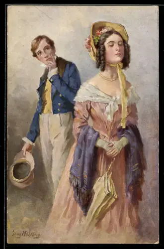 Künstler-AK Georg Mühlberg: Studentenleben, Was hab` ich denn meinem Feinsliebchen getan?