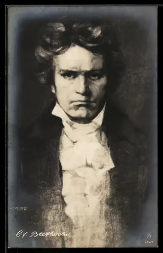 Künstler-AK Portrait des Komponisten L. v. Beethoven