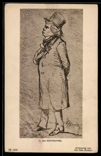 Künstler-AK Komponist Ludwig van Beethoven