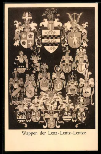 AK Wappen der Lenz - Lentz - Lentze