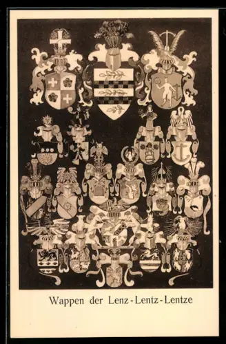 AK Wappen der Lenz - Lentz - Lentze