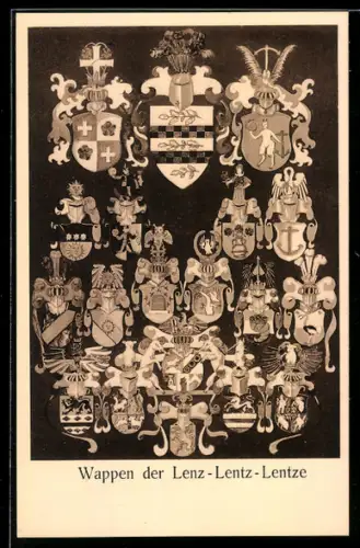 AK Wappen der Lenz - Lentz - Lentze