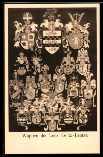 AK Wappen der Lenz - Lentz - Lentze