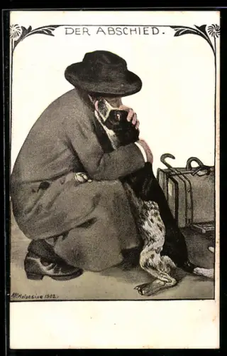 Künstler-AK G.Hirth`s Verlag, Serie XIII,1, Der Abschied
