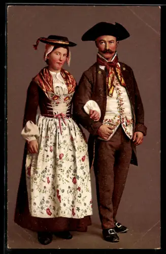 AK Kanton Wallis, Alte Lötschentalertracht