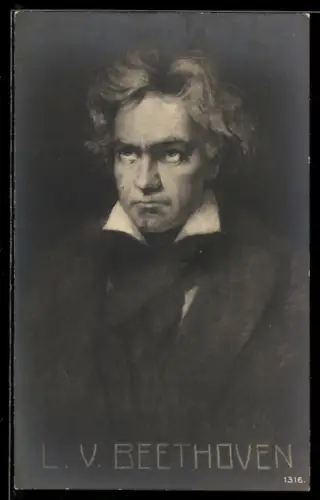 AK Portrait Komponist L. v. Beethoven