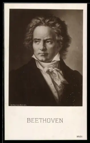 AK Beethoven, Portrait des Künstlers