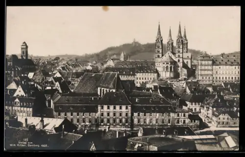 AK Bamberg, Totalansicht mit dem Michaelsberg