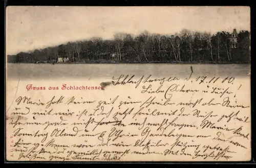 AK Berlin-Schlachtensee, Uferpartie