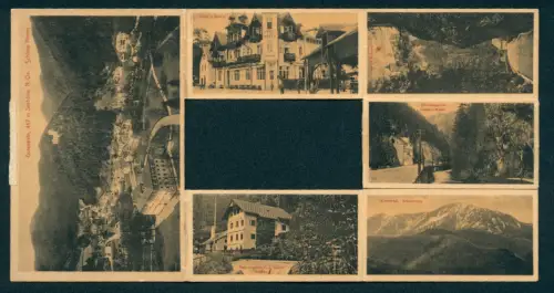 Klapp-AK Gutenstein /N.-Oe., Schloss Hoyos, Hotel z. Bären, Gasthof Hösel