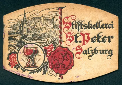 AK Salzburg, Stifts-Kelterei, Siegel, Kelch