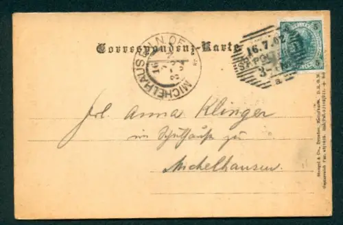 Relief-AK St. Pölten, Partie am Rathausplatz