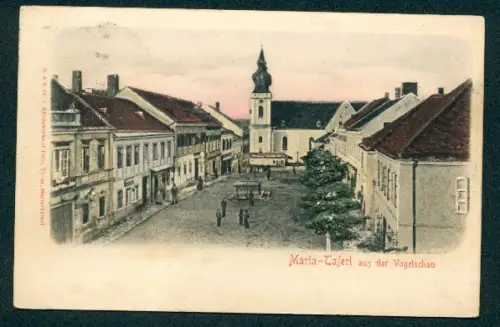 Relief-AK Maria-Taferl, Platzansicht aus der Vogelschau