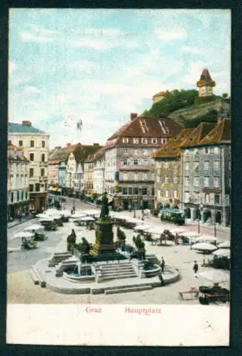 Relief-AK Graz, Partie am Hauptplatz