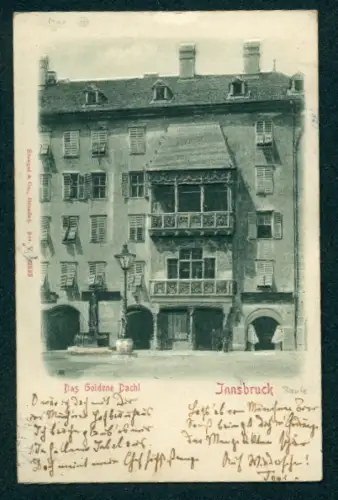 Relief-AK Innsbruck, Das Goldene Dachl