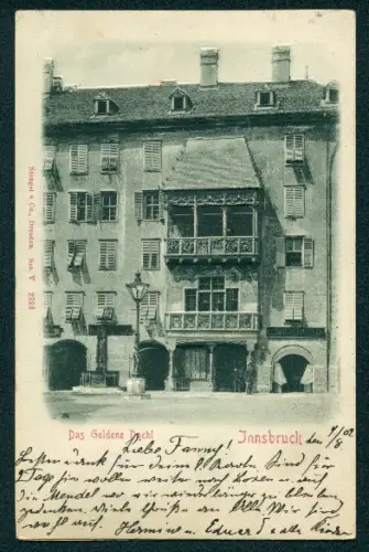 Relief-AK Innsbruck, Das Goldene Dachl