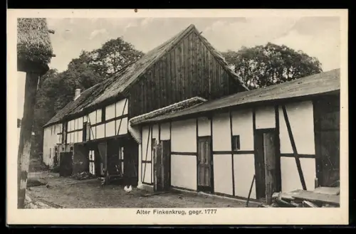 AK Falkensee, Gasthaus Alter Finkenkrug, gegr. 1777