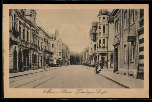 AK Moers am Rhein, Städtische Sparkasse in der Homberger Strasse