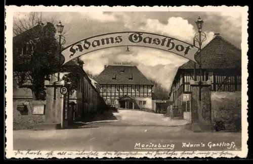 AK Moritzburg, Eingang zu Adam`s Gasthof