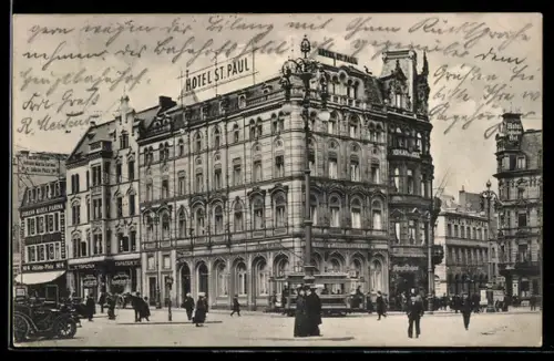 AK Cöln, Totalansicht vom Hotel St. Paul