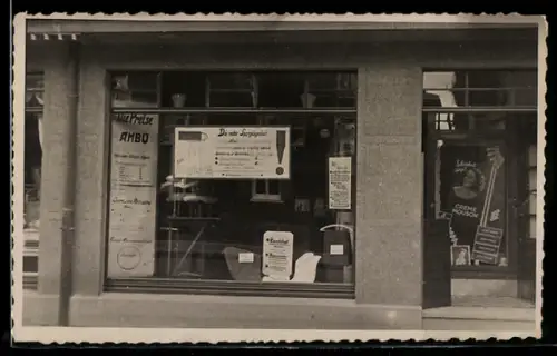 Foto-AK Solingen-Ohligs, Schaufenster von einem Geschäft
