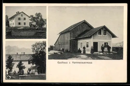 AK Ainring, Gasthaus z. Hammerauermoos, Aussenansichten