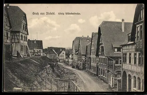 AK Ilsfeld, Partie in der König Wilhelmstrasse