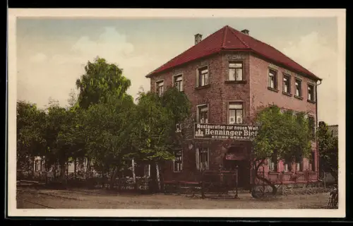 AK Neu Isenburg, Restaurant zur neuen Welt, Herrmannstrasse 2