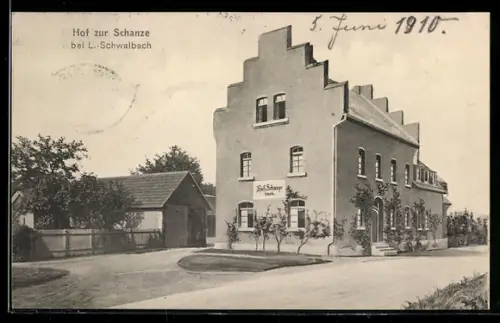 AK Bad Langenschwalbach, Gasthaus zur Schanze, erbaut 1904