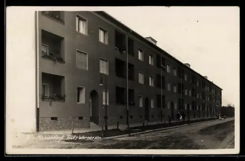 AK Berlin-Mariendorf, Wohnhaus in der Fritz Wernerstrasse