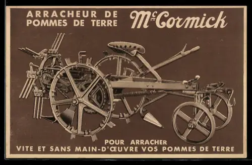 AK McCormick, Arracheur de pommes de terre, Reklame