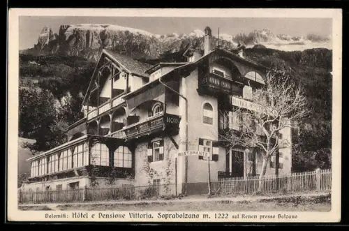AK Soprabolzano /Dolomiti, Hotel e pensione Vittoria