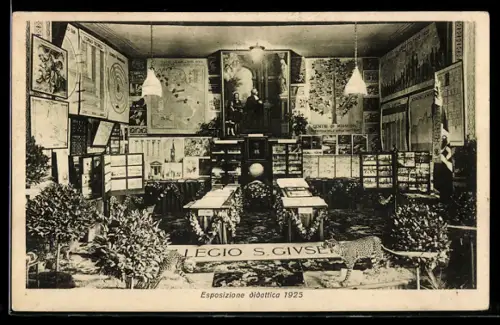 AK Torino, Collegio S. Giuseppe, Via S. Francesca da Paola 23, Esposizione didattica 1925