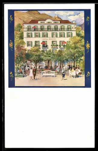 AK Bolzano / Bozen, Hotel alla Posta, Hotel Europa