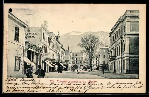 AK Meran, Partie in der Habsburgerstrasse