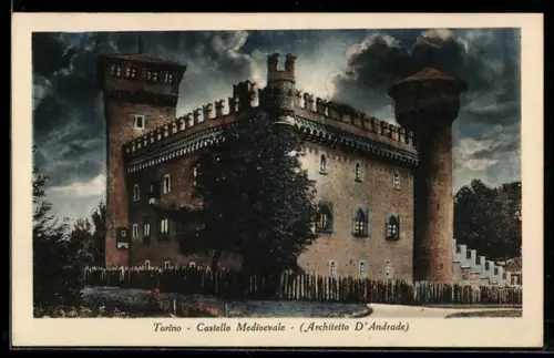 AK Torino, Castello Medioevale, Architetto D`Andrade