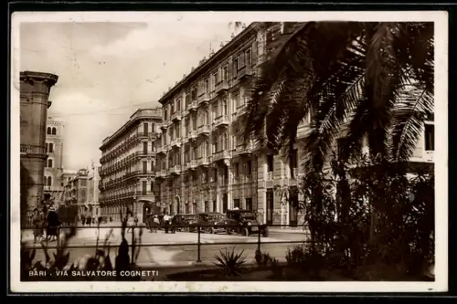 AK Bari, Via Salvatore Cognetti con palazzi e palme