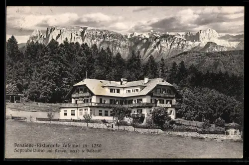 AK Soprabolzano /Renon, Pensione-Ristorante Latemar verso le Dolomiti